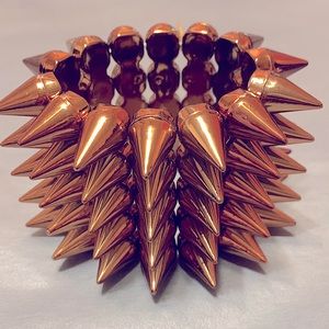 Metallic Bronze Spike Bracelet